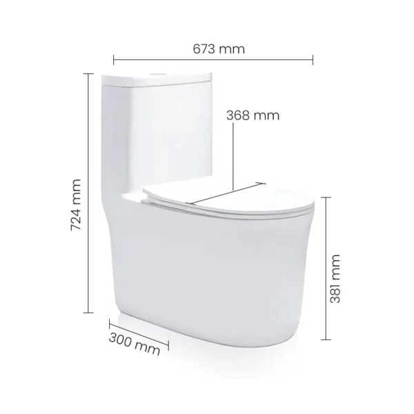 8235 WH SWISH Commode - Image 2