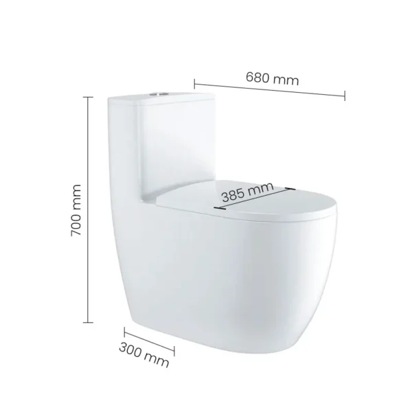 WC 0100140-00 SWISH Commode - Image 2