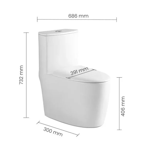 WC 0100118-00 SWISH Commode - Image 2