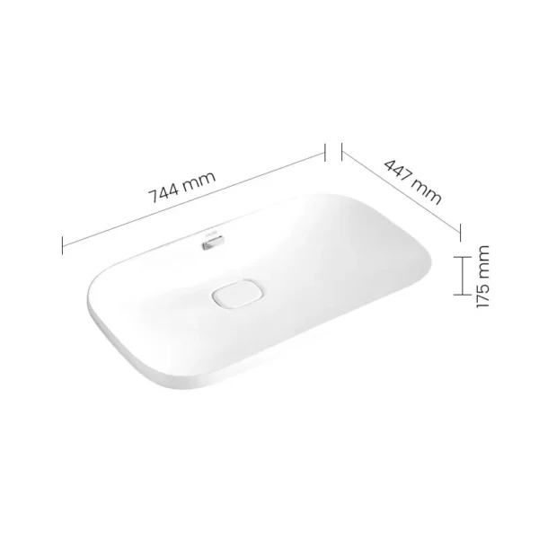 4828 SWISH Semi Recessed Counter Basin - Image 2