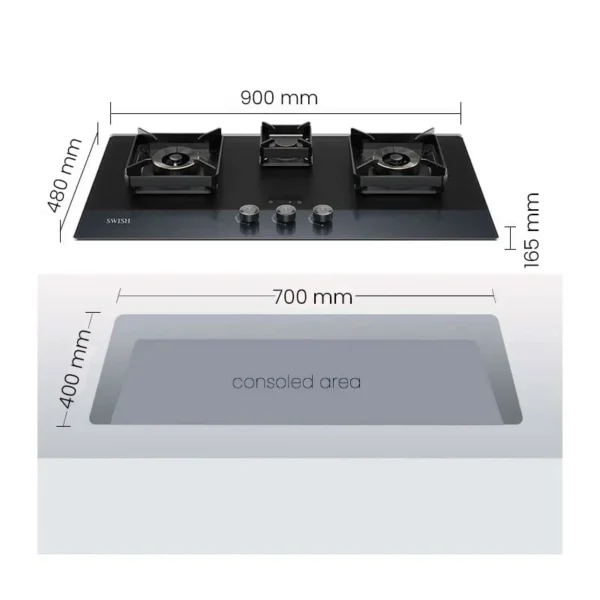 BR 0300112-82 SWISH Kitchen Burner - Image 3