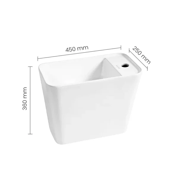 CB 0500111-00 SWISH Wall Hung Basin - Image 2