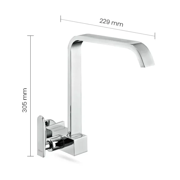 SC658 SWISH Sink Bib Cock (Single Line) - Image 2